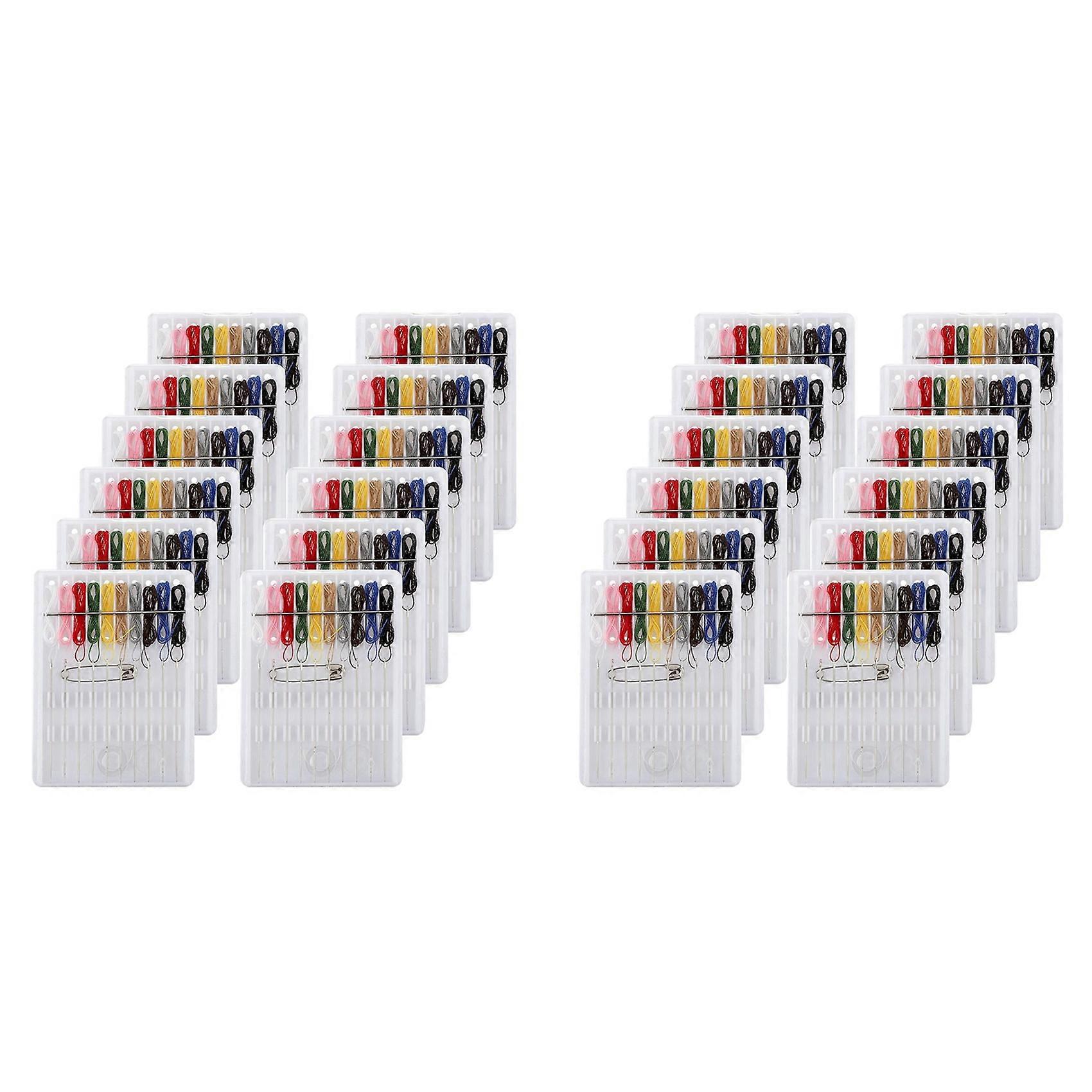 12 Boxes Sewing Kit Quick Fix Sewing Kit Travel Emergency Sewing Kit