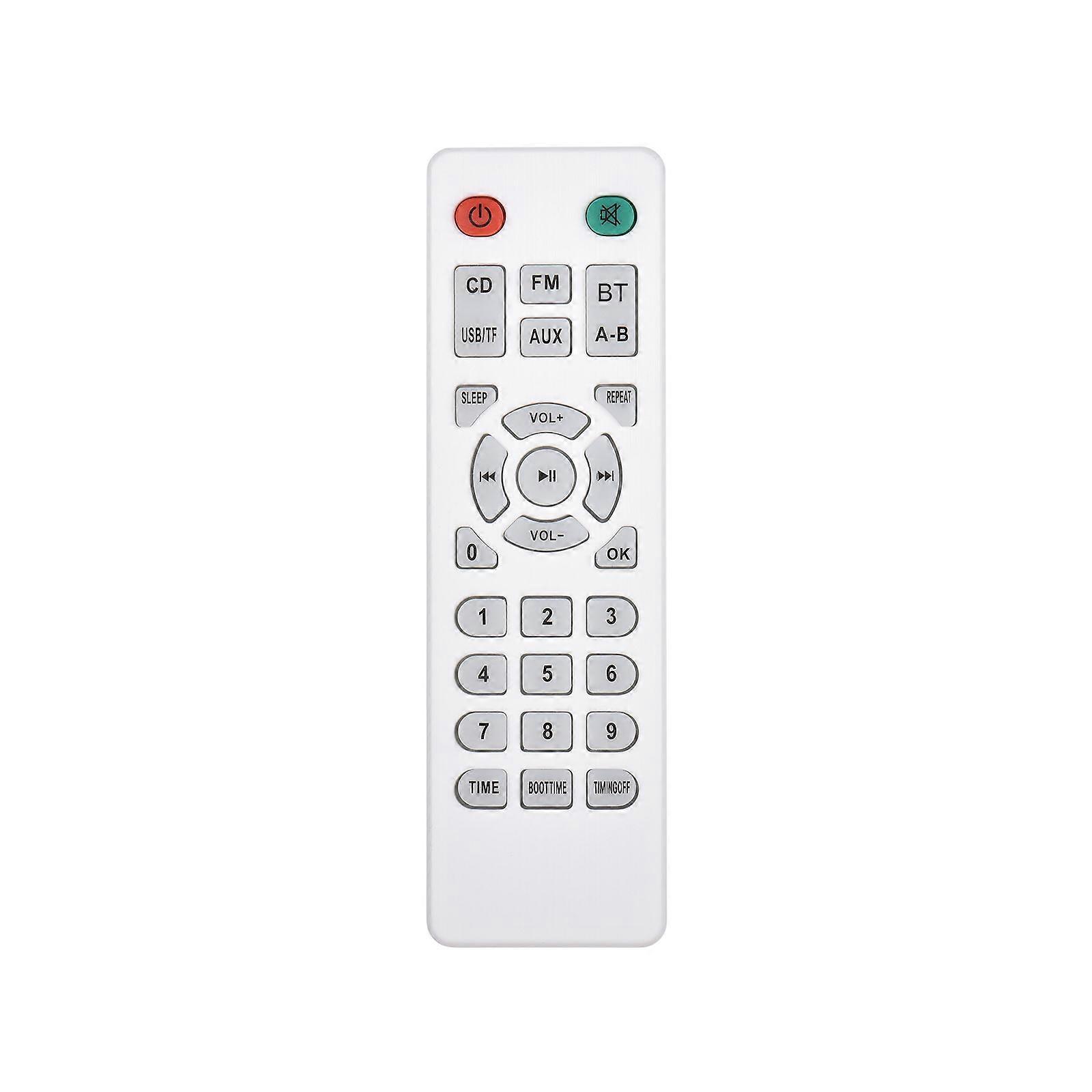 Wall Mountable CD Bluetooth Speaker with Remote Control FM Radio 3.5mm AUX Input TF Card U Disk Music Player Timing Function LED Display for Home Use