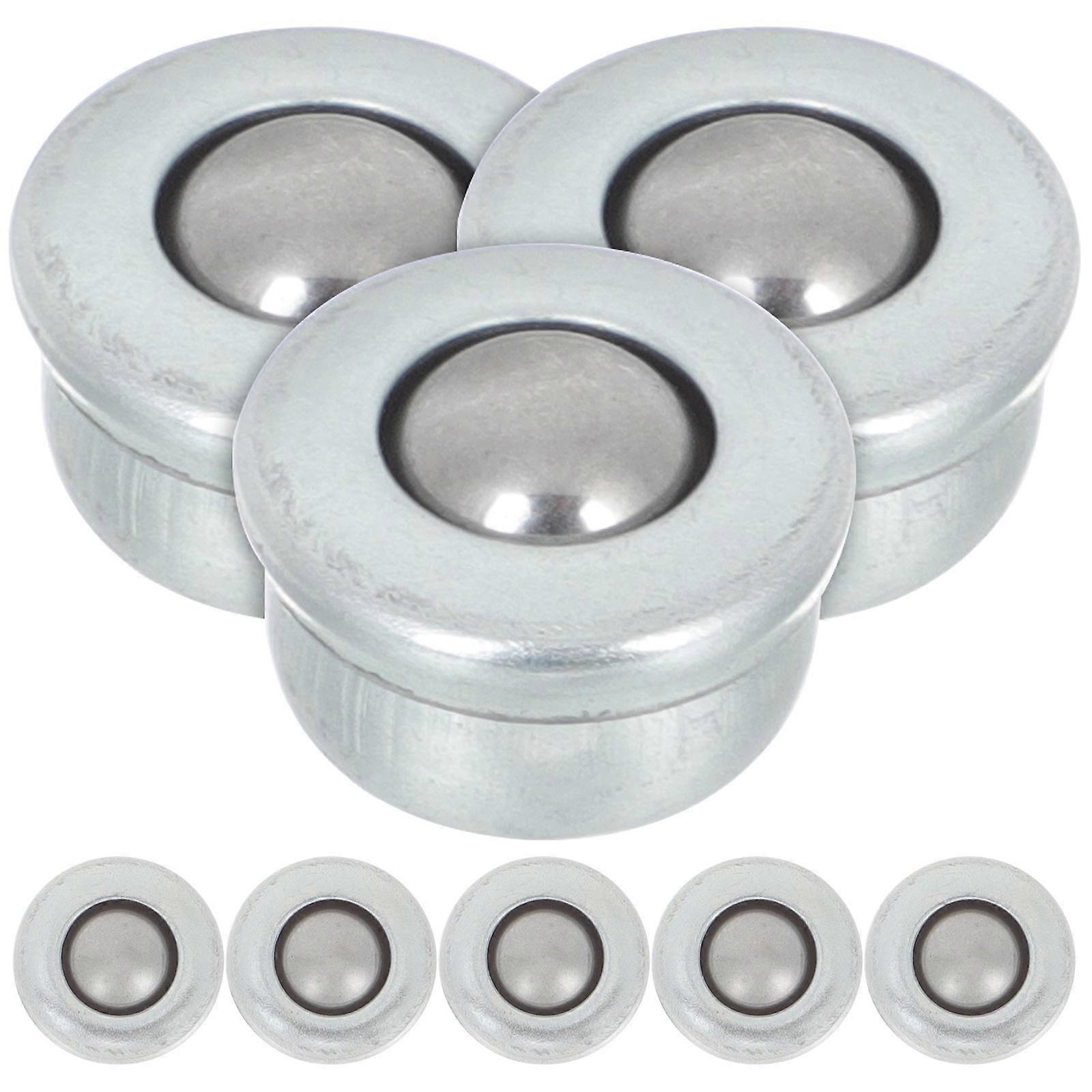 Ball Transfer Roller Smooth Protection Silver 1x1cm 8Pcs