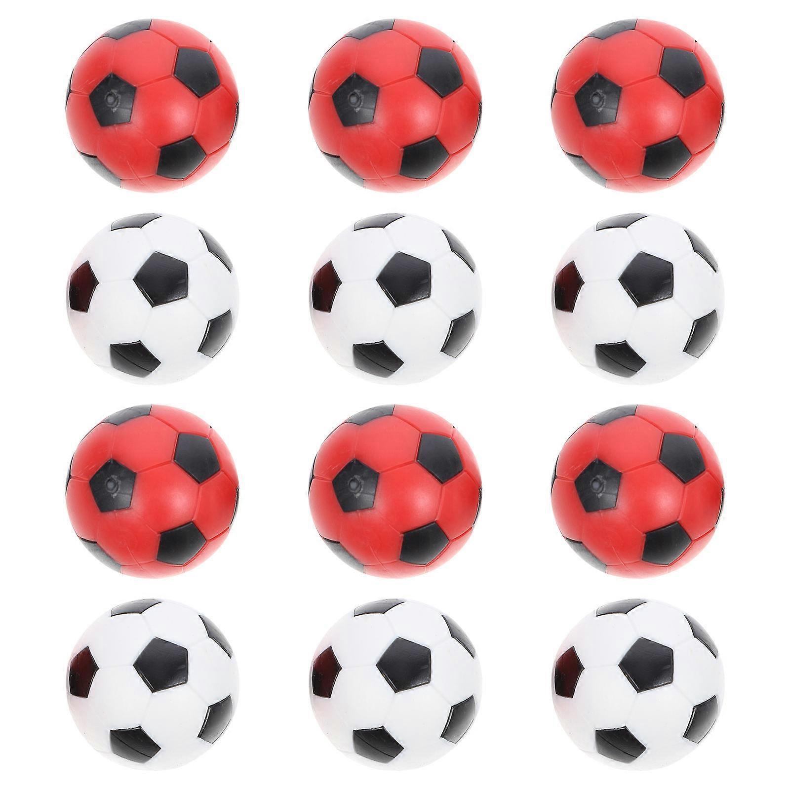 12pcs Replacement Foosball Balls Vibrant Durable Soccer Style for Standard Table Games Compact Design Enhanced Football Play Experience