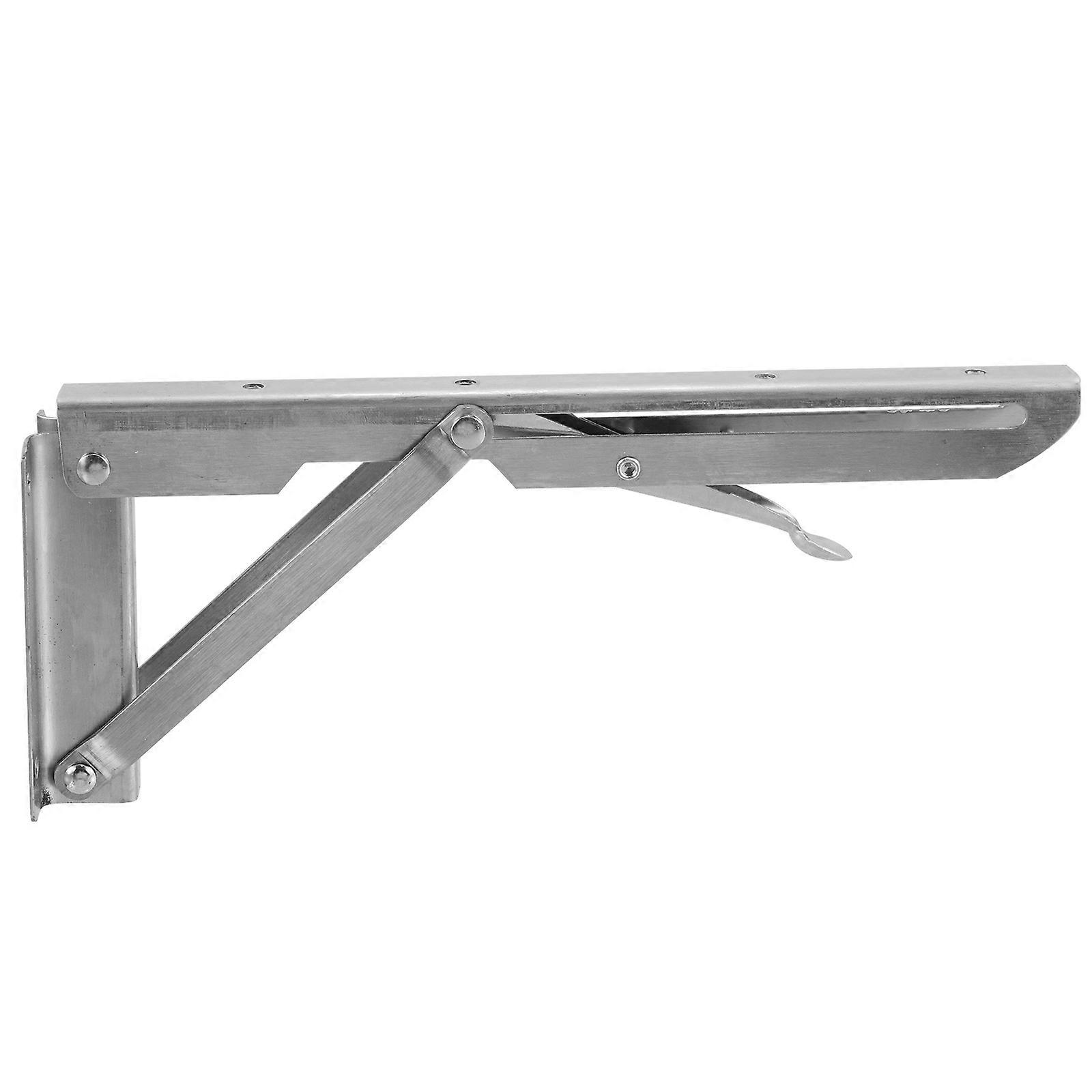 Metal Shelf Bracket Wall Mounted Shelf Household Support Shelf Bracket Modern Sleek K-Shaped Stainless Steel 1Pack