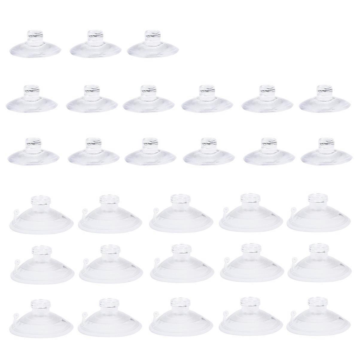 Suction Cups Transparent Plastic Suction Cup for Hanging Use 30Pcs