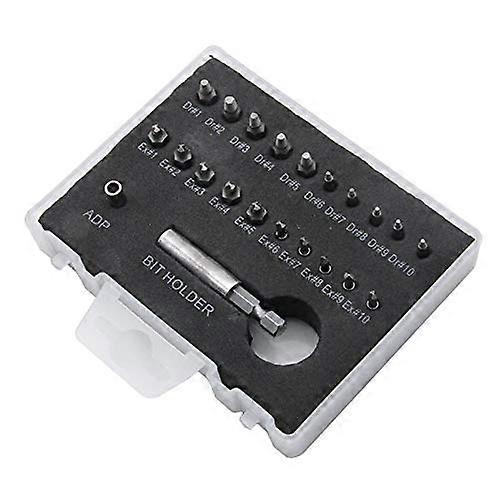 22pcs / Set Damaged Screw Extractor Kit Portable Precise Tap Broken Bolt Rusty Screw Remover Tools