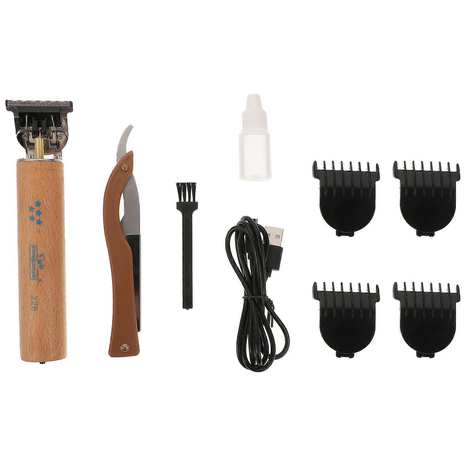 Barber Kit For Beginners Clipper Golden Portable Hairdressing Tool Home Use 1Set