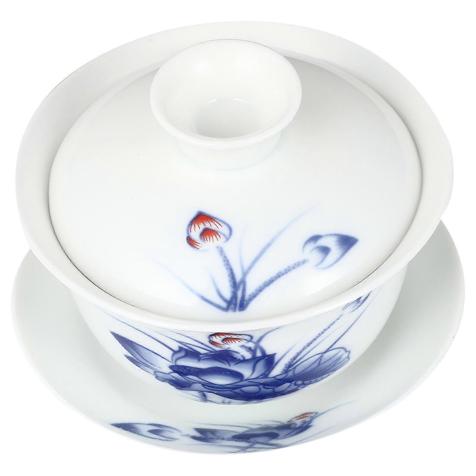 Teacup Ceramic Tureen Delicate Design For Office Use 1 Set
