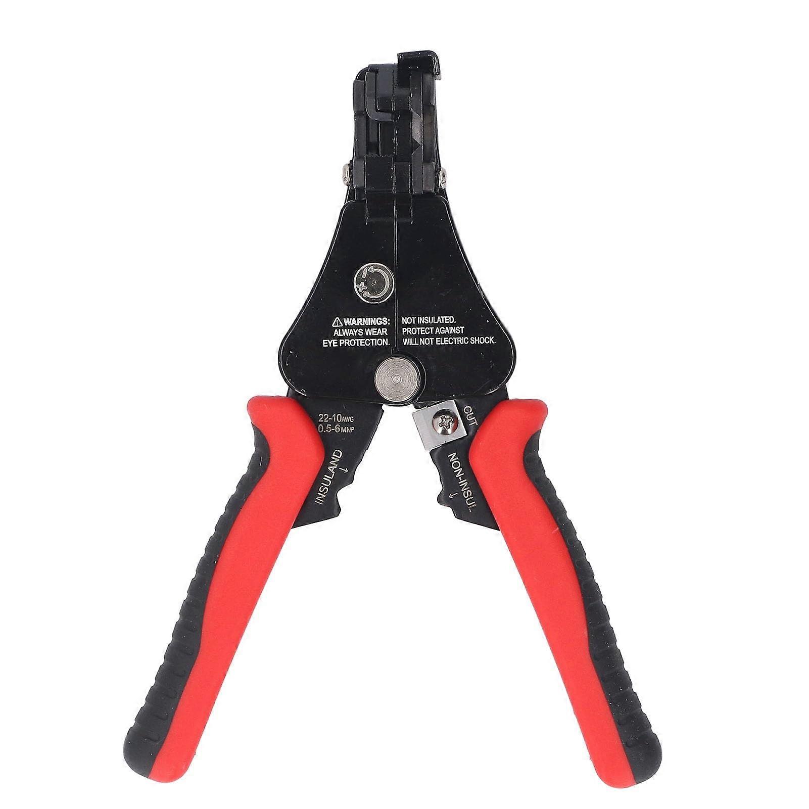 ThreeinOne Precision Wire Stripper Cutter Crimper, EasytoUse Cable Cutting Tool, Rubber Handle for 10 12 14 16 17 AWG Wire Stripping