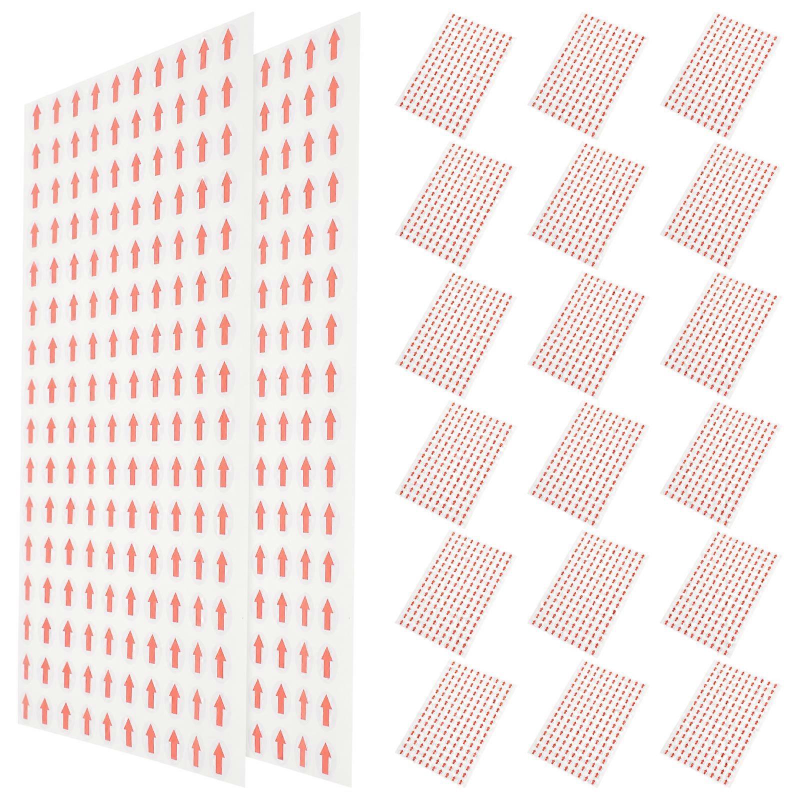 Red Arrow Stickers 20 Sheets Strong Adhesion Directional Labels for Walls, Versatile Safety Warning Markers, Self Adhesive Decals for Navigation