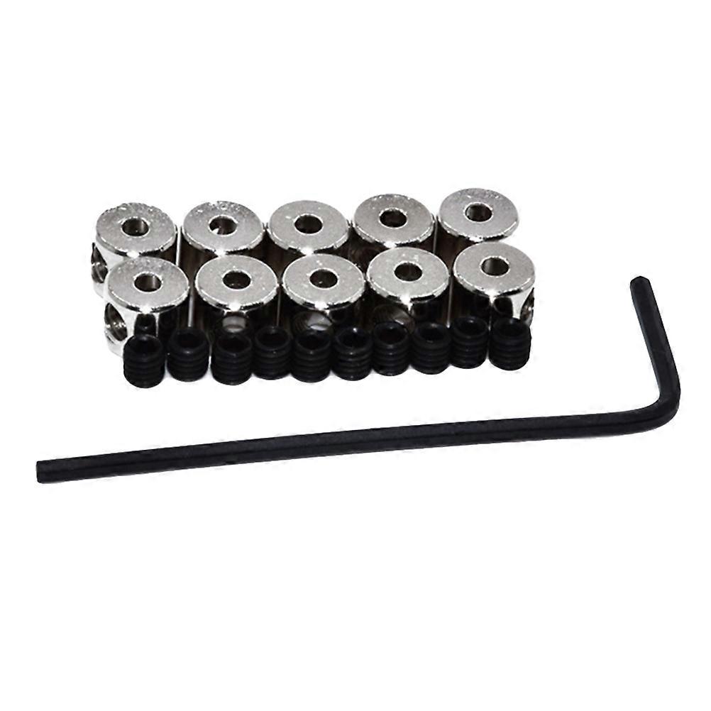 Locking Pin Backs Set Silver Metal for Decoration Use Durable Smooth Surface 6 x 5mm