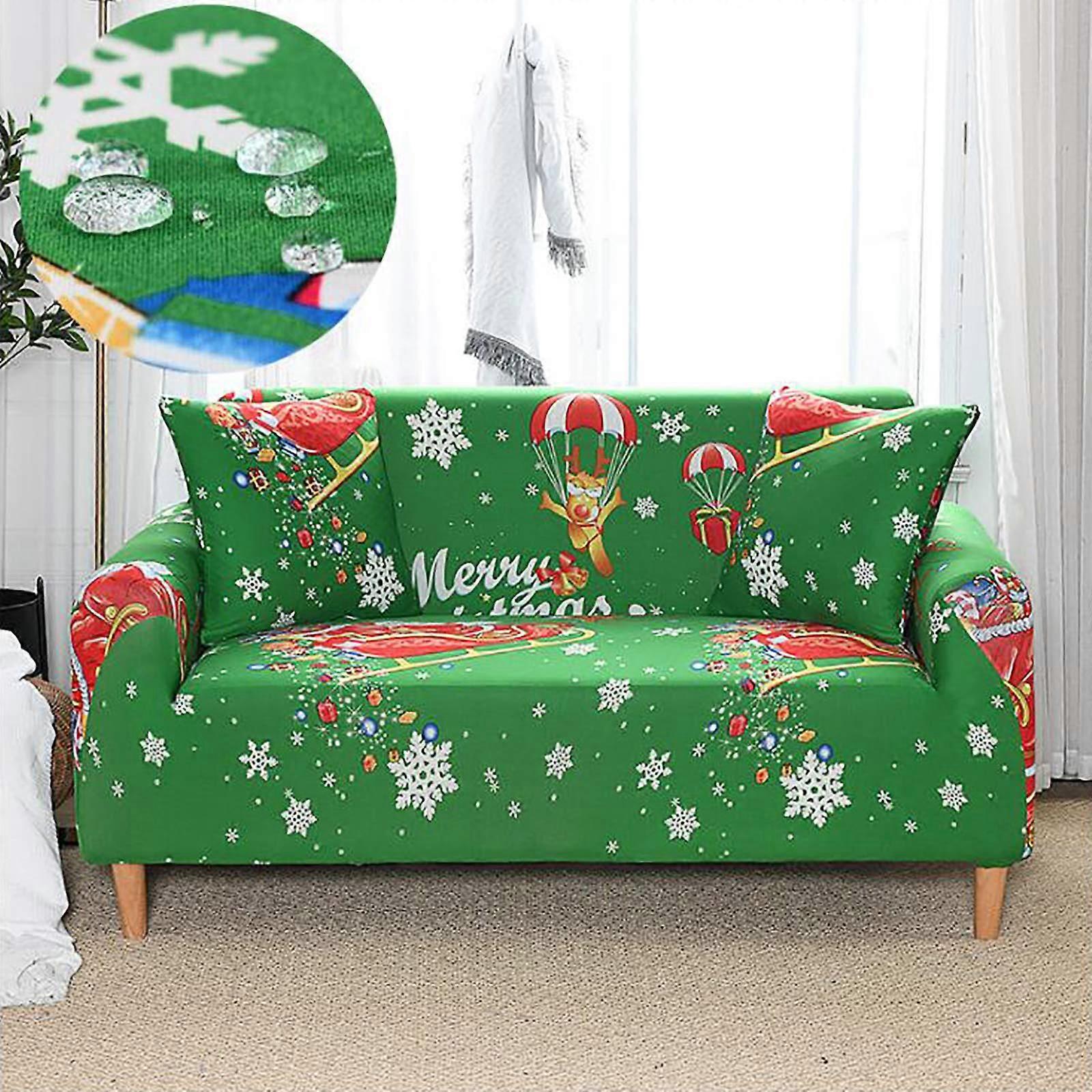 Stretch Sofa Slipcover, Stylish Printed Protector for 14 Cushion Sofas, StainResistant J 1 Seater 90140cm