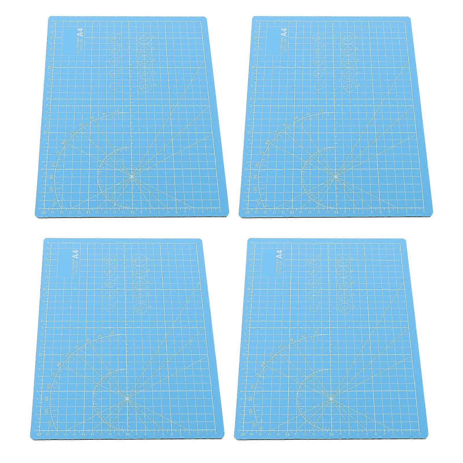 Crafting Mat PVC Cutting Board Mats Rectangular Art Engraving Board For Craft Projects Blue 30X22.2CM Protect Furniture 4Set