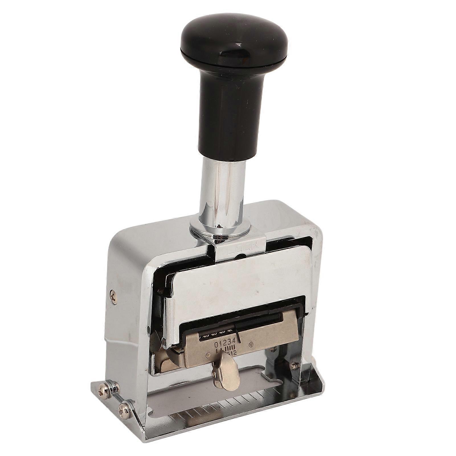 Number Stamp 12 Digit Self Inking Automatic Numbering Stamp with Handle for Banking Medicine Accounting 