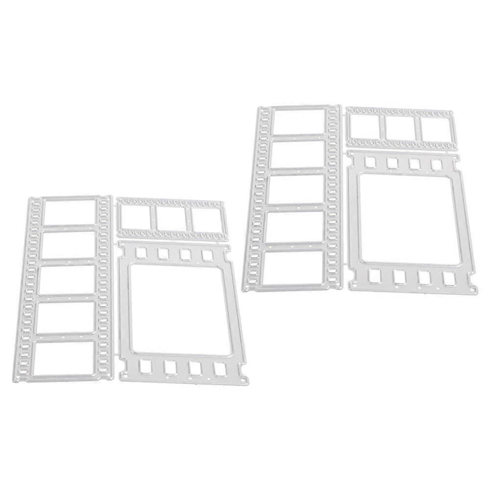 Metal Die Cuts Set for Decoration Durable Carbon Steel Silver Color with Smooth Edges and Variety of Shapes 2 Sets