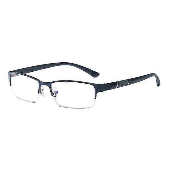 Men Blue Light Blocking Glasses Half Frame Clear View Strong Hinge Transparent Eye Protection Bluelight Glasses Spectacles Eyewear