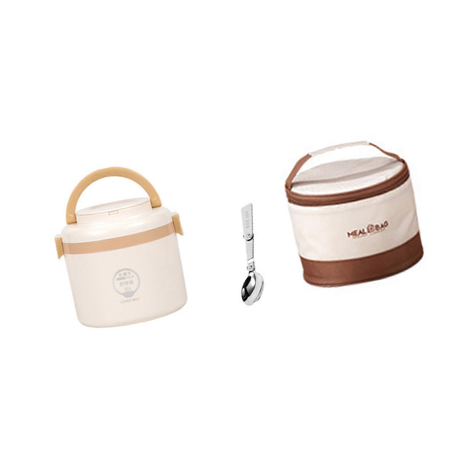 Portable Nonrust Steel Bentos Box Portable Lunch Container Secure Seal For Commuting Camping Daily Meals  Yellow