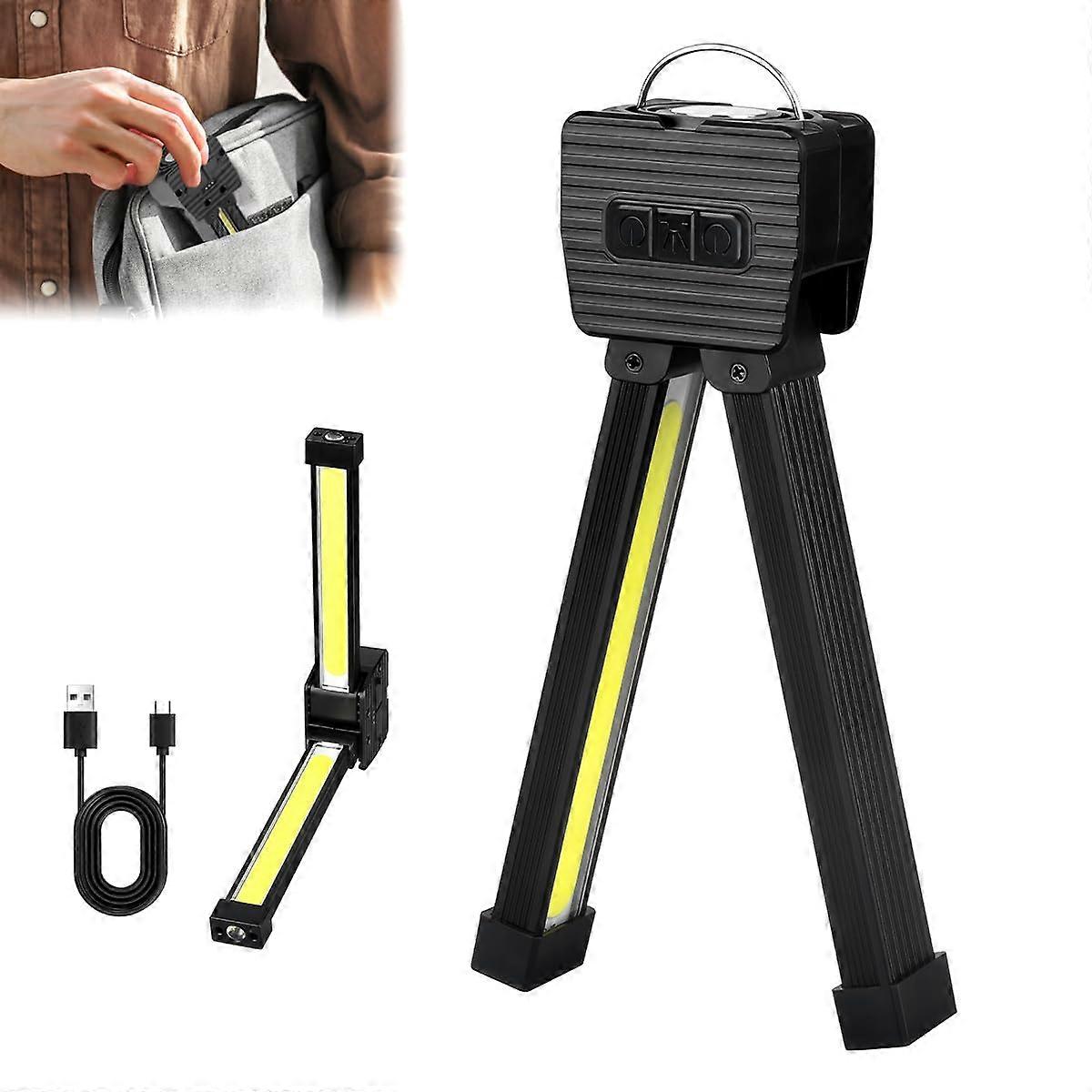 Posing Lamp Gym, Magnetic 180 Degree Folding, 7th Gear Dimming, USB Rechargeable, Multifunctional Lamp