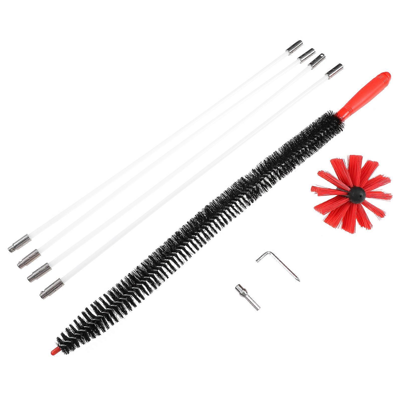 Chimney Sweep Brush 66x4.5cm Ideal For Range Hood Users With Assorted Color To Assist In Dust Sweeping 1 Set