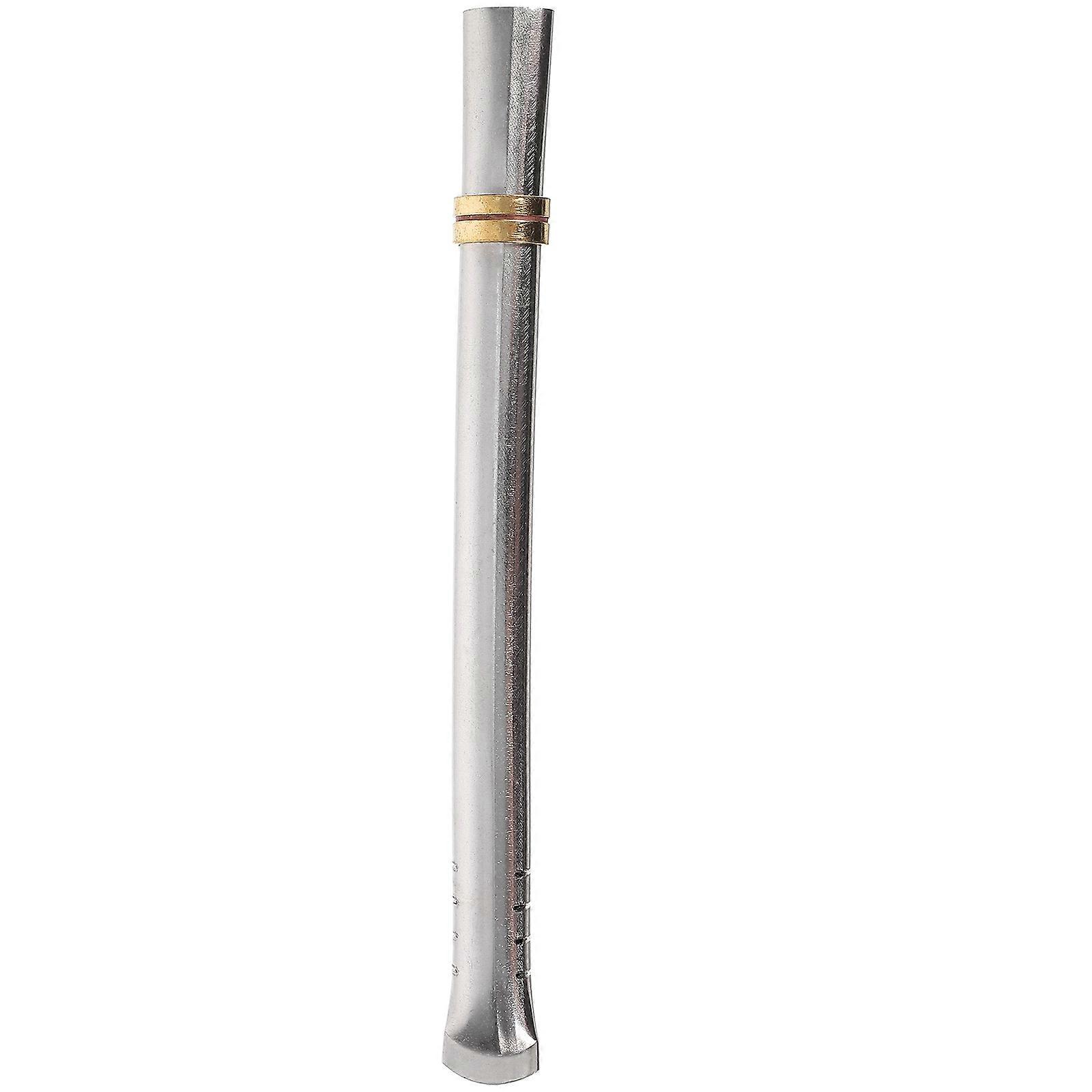 Reusable Stainless Steel Straw With Filtering Tip Ideal For Tea Lovers Outdoor Picnics 15.60X1.50X1.50CM 1Pack