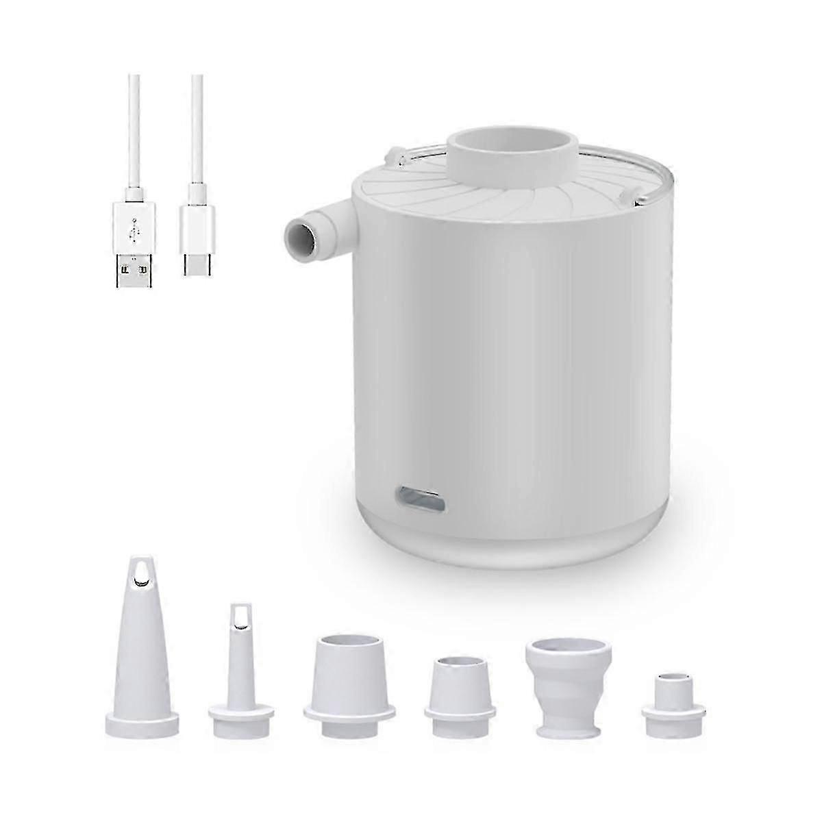 Mini Air Pump Portable Camping Light Tiny Inflator/deflator Pump With Battery Usb Rechargeable For