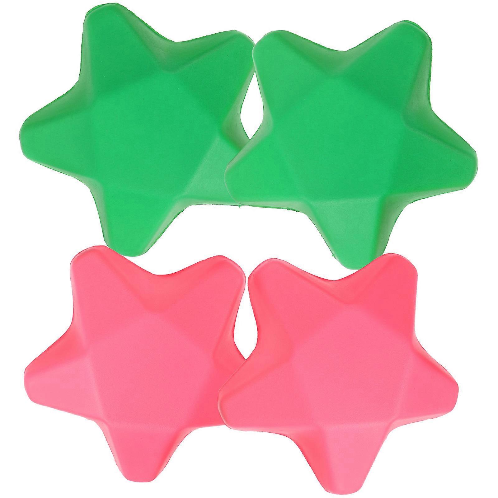 PU Hand Therapy Squeeze Balls for Strength Training and Stress Relief Assorted Color for Fitness 4Pcs