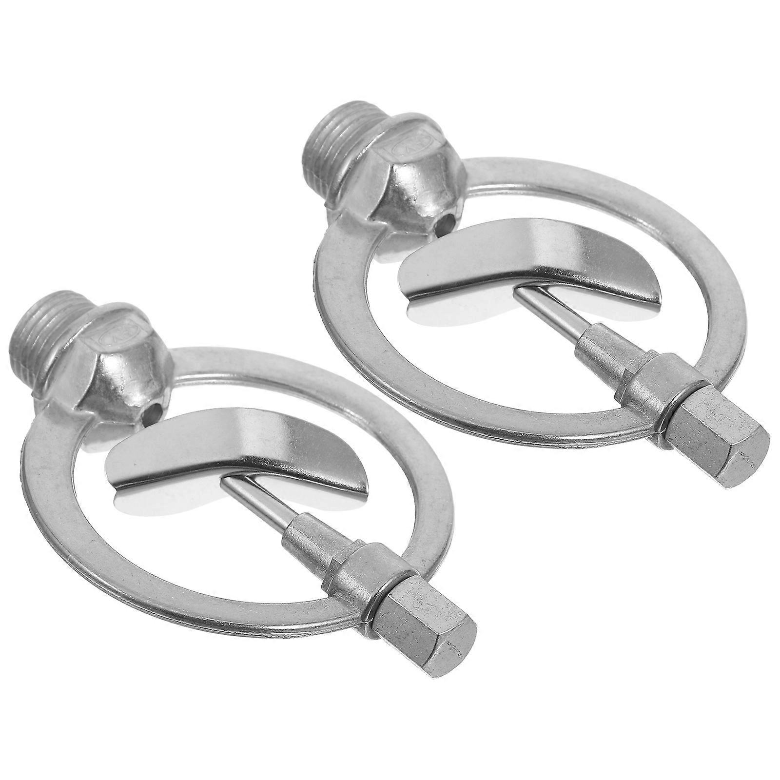 Silver Automatic Rotating Sprinkler for Garden Use Made of Zinc Alloy 2pcs