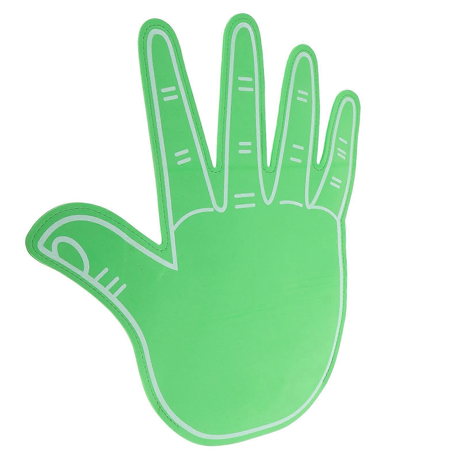 Party Cheering Fingers Large Eva Foam Hand Glove For Sports Events Accessories Cheerleading Prop Green 42.50X35.00X0.20CM Atmosphere Enhancement 1Set