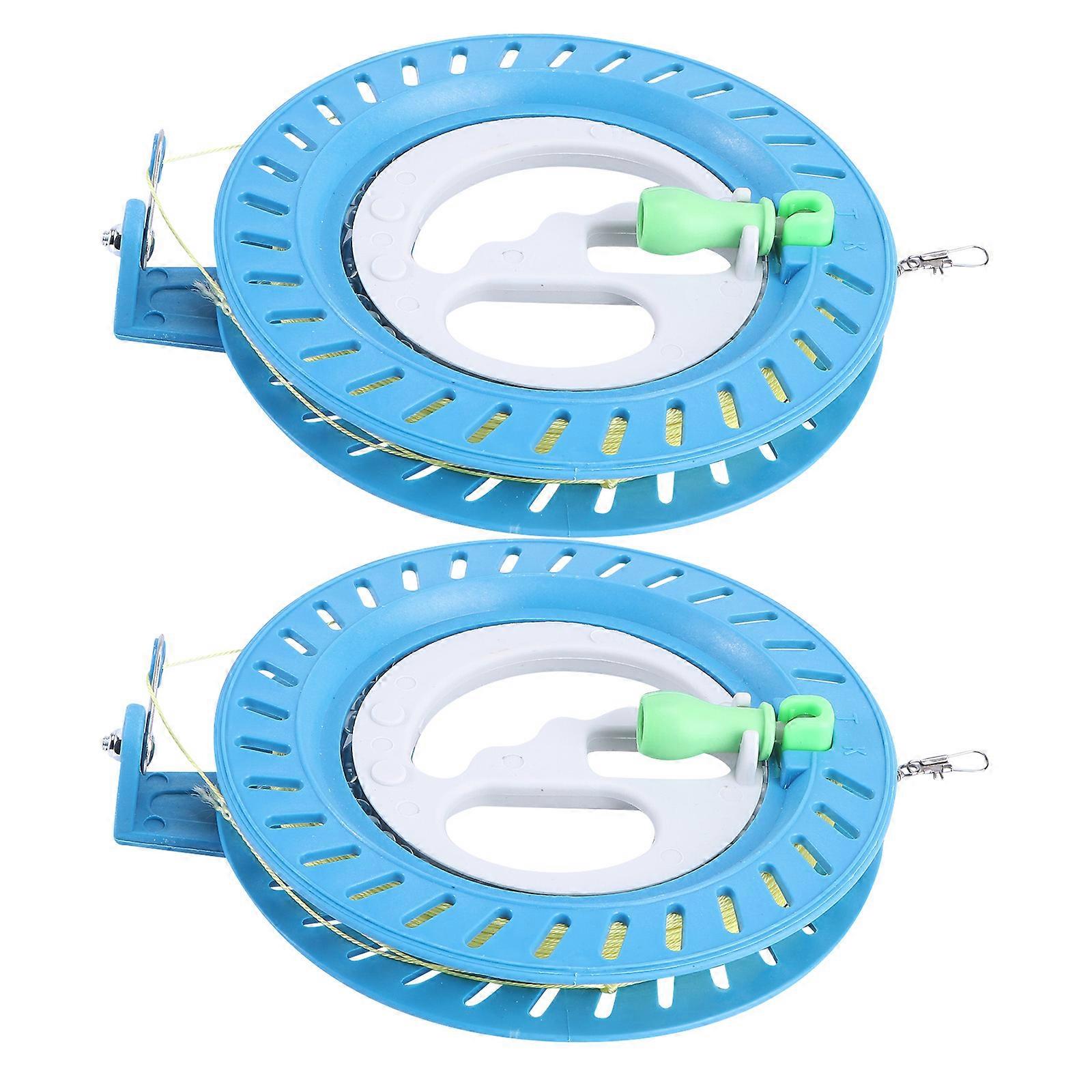 Reel with Lockable Handle and Smooth ABS Material for Outdoor Use 2pcs