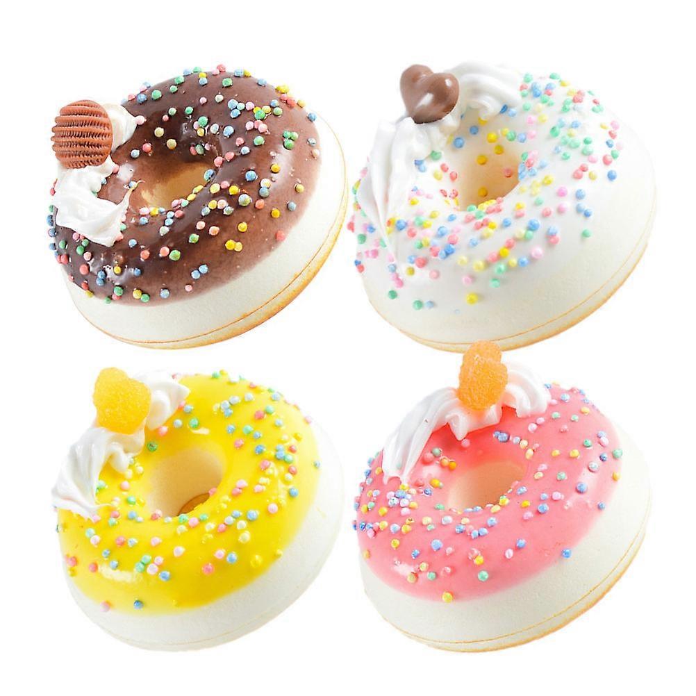 Artificial Donuts For Store Display 7.00X7.00X3.00cm Decoration 4Pcs