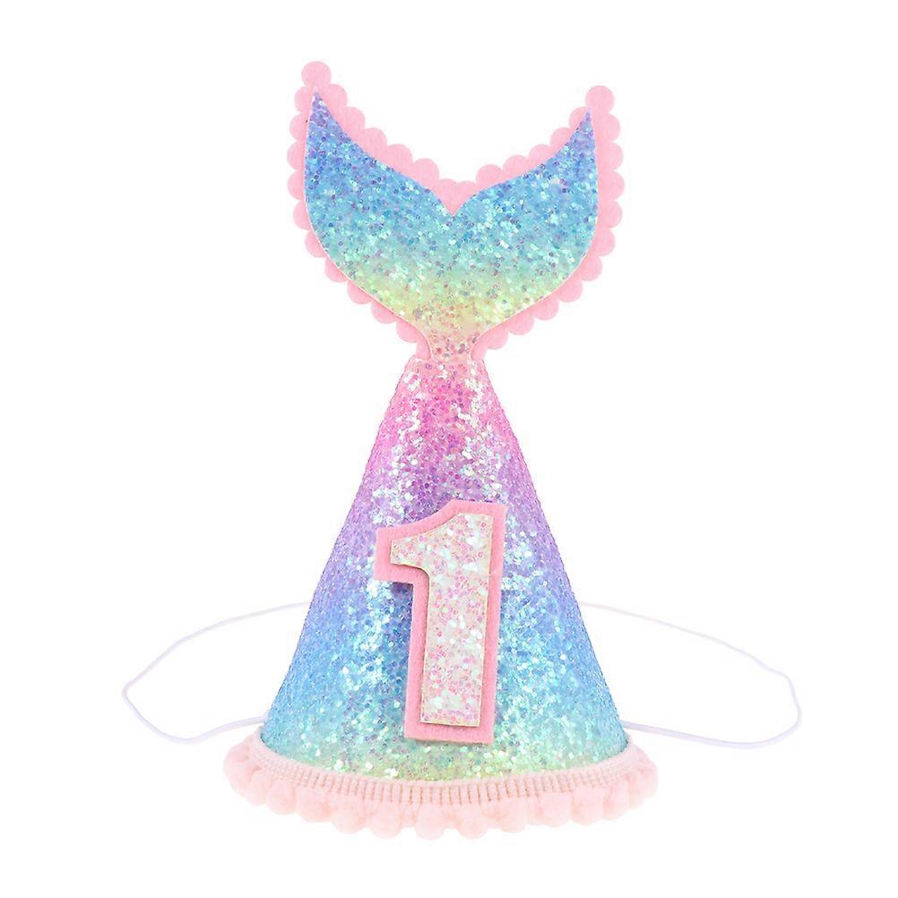 قبعة عيد ميلاد للفتيات 1 مجموعة متنوعة الألوان الأطفال الزخرفية مخروط حزب التبعي مثالي لحفلة عيد ميلاد واستقبال الطفل