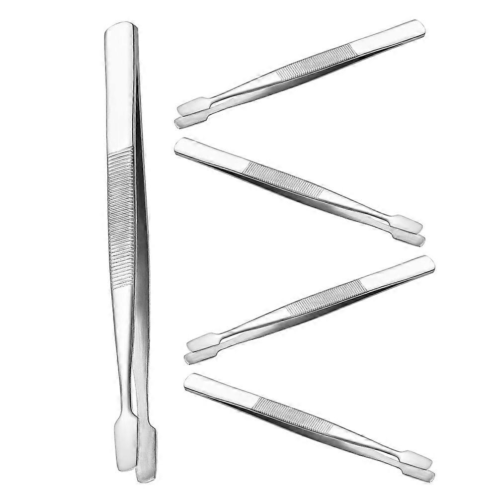 Precision Work Tools With Flat Tips For Efficient Handling Of Stamps By Stamp Collectors 5Pack