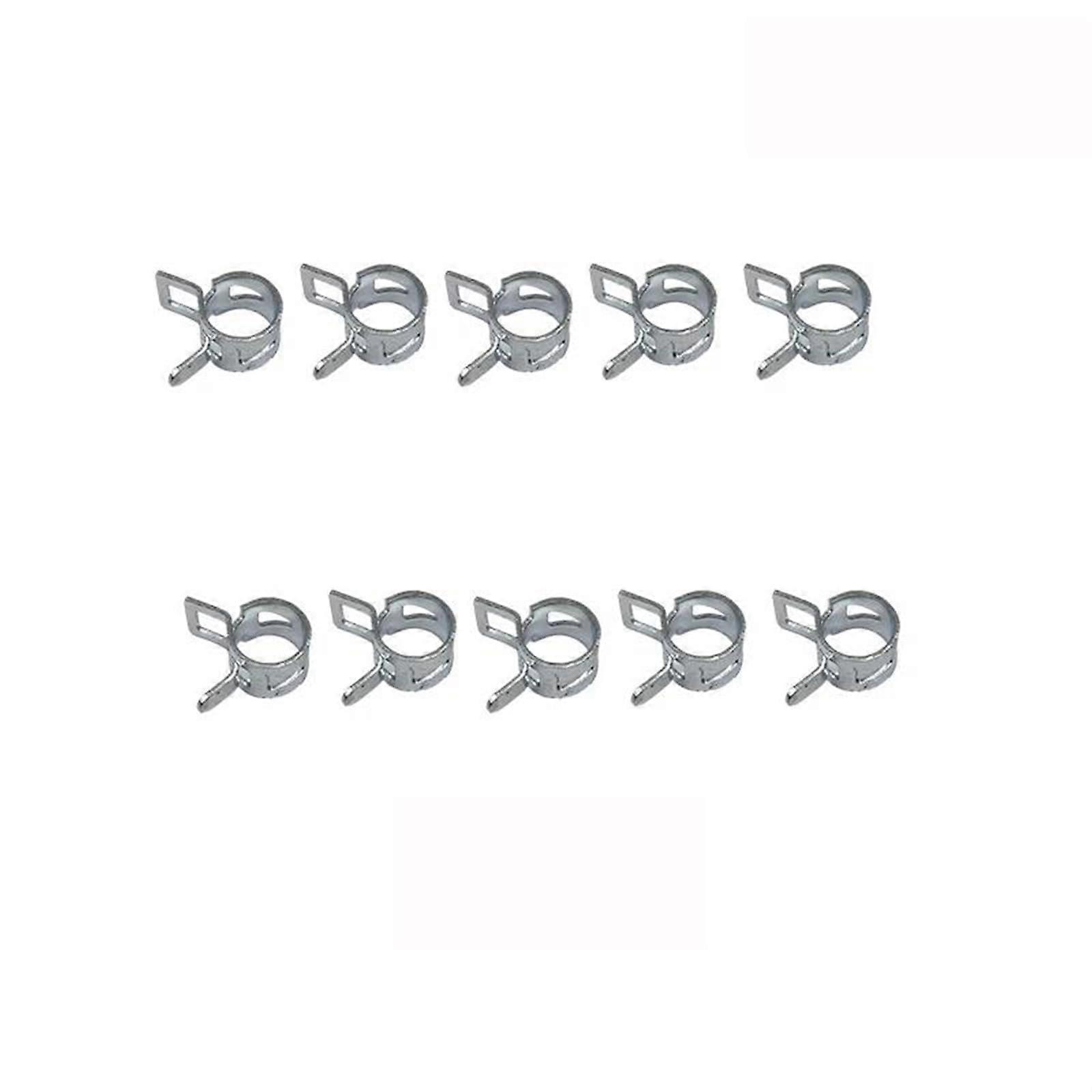 10 pieces hose clamp, pipe clamp, hose clamps, hose clamp, motorcycle, reusable, optional clamp, 10–12 mm 10 pcs 10mm