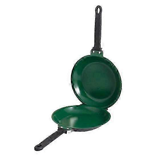 Double-Sided Nonstick Pancake Pan with Lid - Reversible Stainless Steel Flip Master for Perfect Pancakes & Fluffy Omelettes Breakfast Cookin