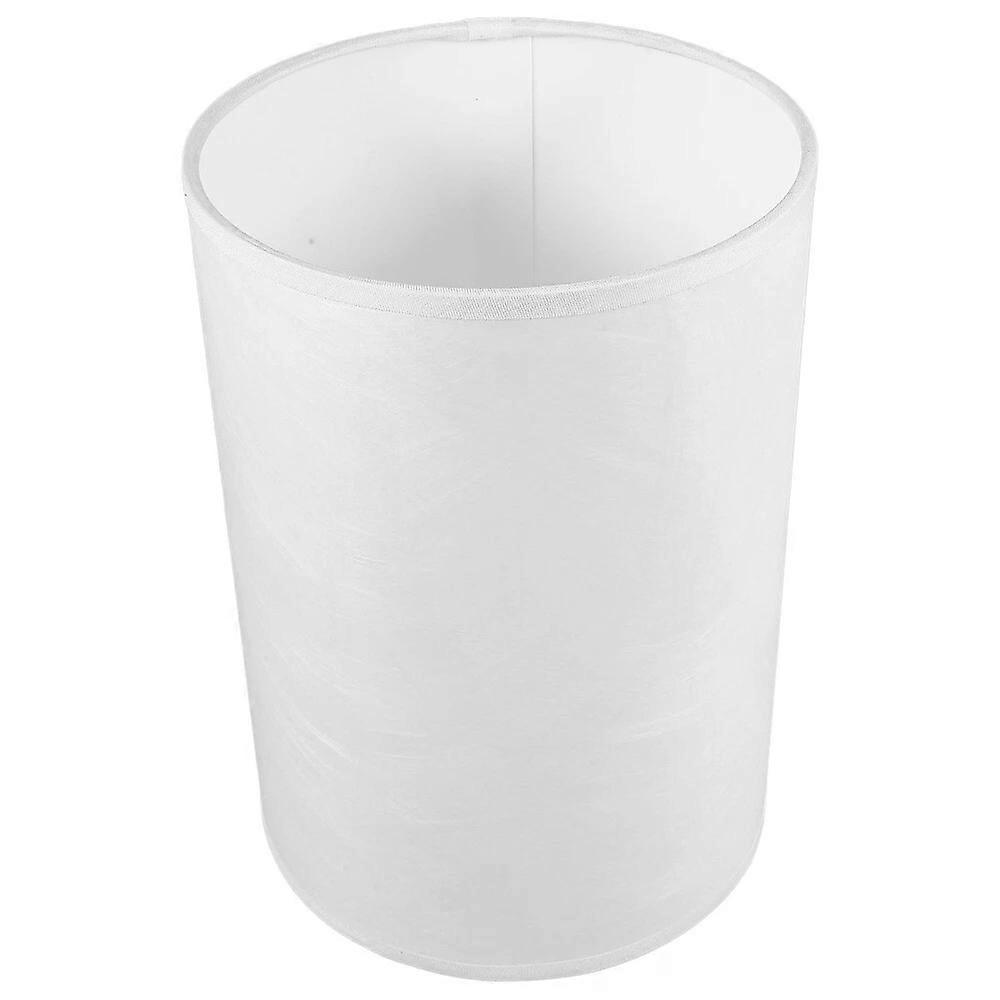 Drum Fabric Lampshade, White, for Floor Lamps