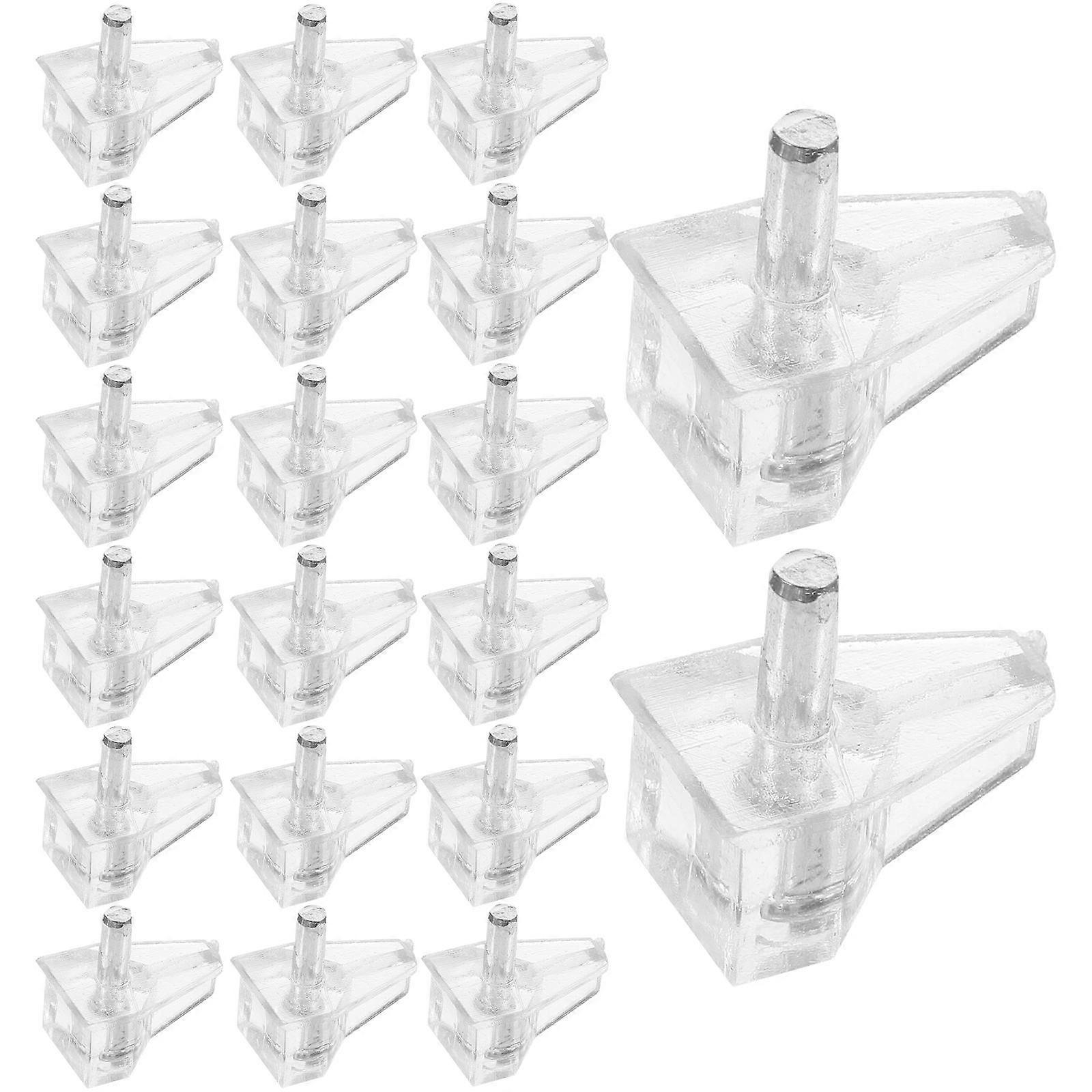 100pcs Transparent Shelf Support Pegs for Cabinets & Furniture – Durable, Stable Bracket Pegs for Easy Installation on Bookcases & Cupboards