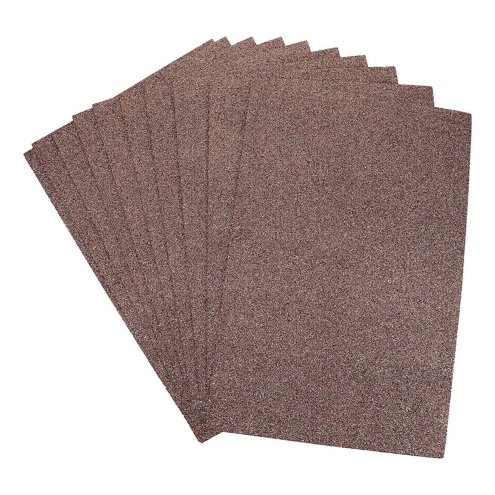 Glitter Foam Sheets for Crafts Coffee Color Lightweight and Durable 10 Sheets