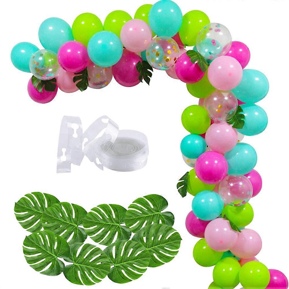 Hawaiian Party Balloons in Multi Colors for Festive Decor Latex Balloon Set for Wall Door Window 10 Inches