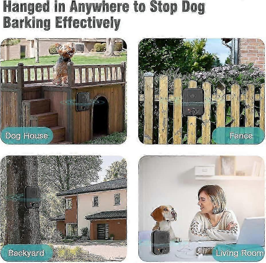Dispositivo antiabbaio a ultrasuoni per cani, dispositivo antiabbaio a ultrasuoni automatico e impermeabile per cani di piccola e grande taglia