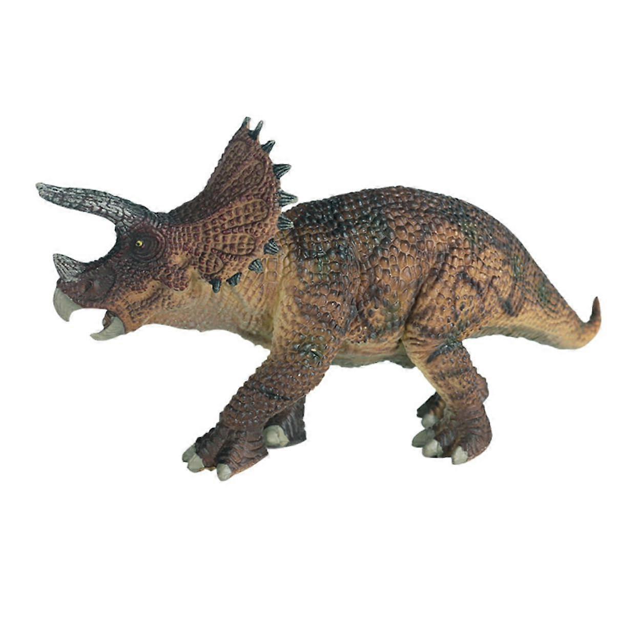 Dinosaur Model Triceratops Realistic Plastic Toy for Boys and Girls Learning Table Decoration Play and Cognition