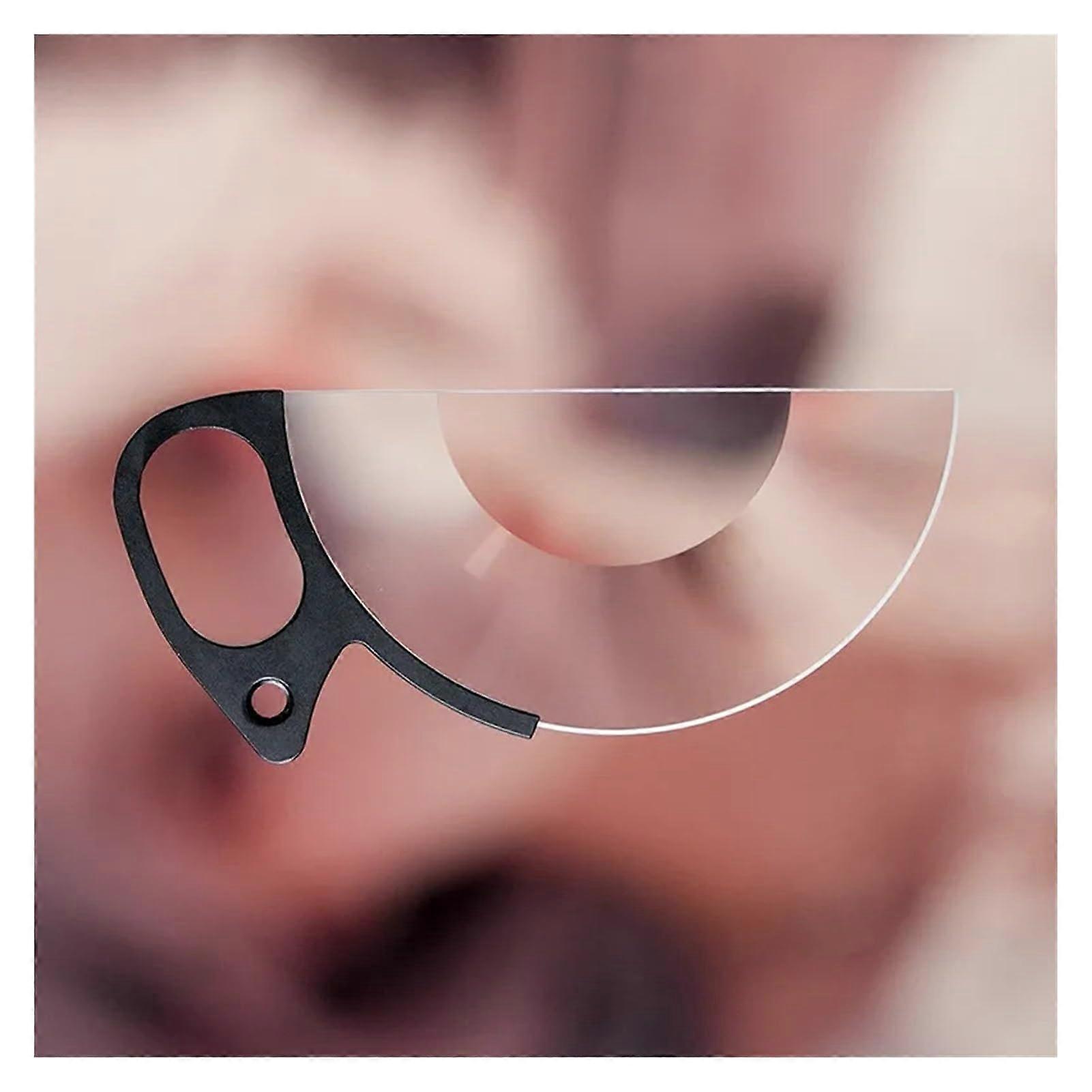 Photo filter, 100 mm, accessory for prism lens with special effect, splithalfround, hand