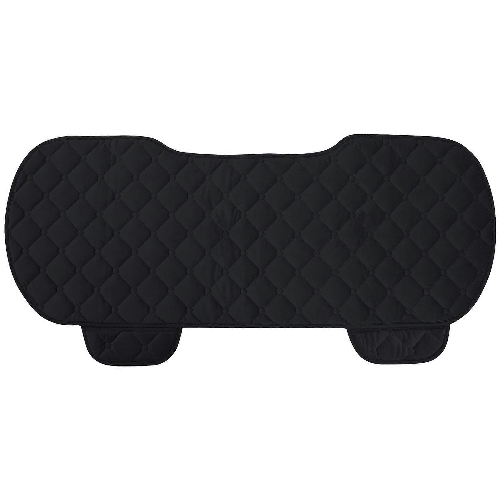 Car Seat Cushion for Drivers and in Winter with 133X49cm Black Plush Protector for Warmth 1pc