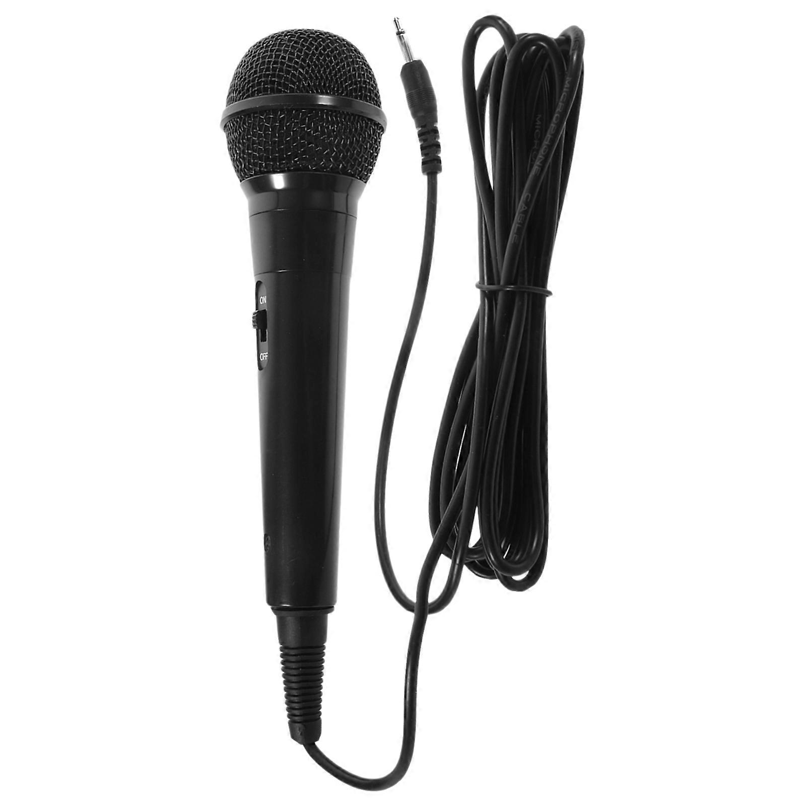 Professional Wired Microphone with Uniform Polar Pattern for Computer Use Black Metal Plastic 3.5mm