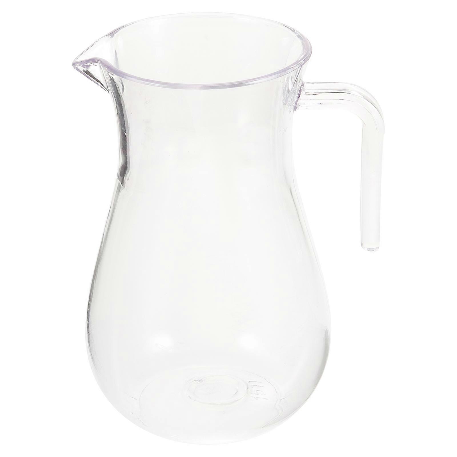 Transparent Plastic Wine Decanter for Storage Easy Pouring Smooth Edges Creative Design 1.5L