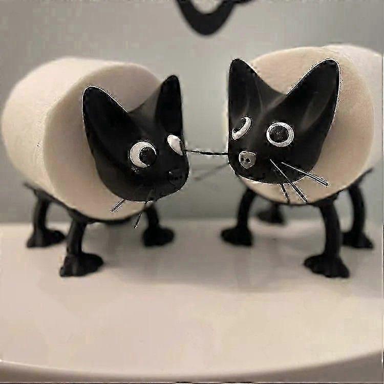 Cute Panda Toilet Roll Holder - Funny Toilet Paper Holder Free Standing Bathroom Set - 3D Printed Roll Holder - Hilarious Tissue Paper Roll Storage