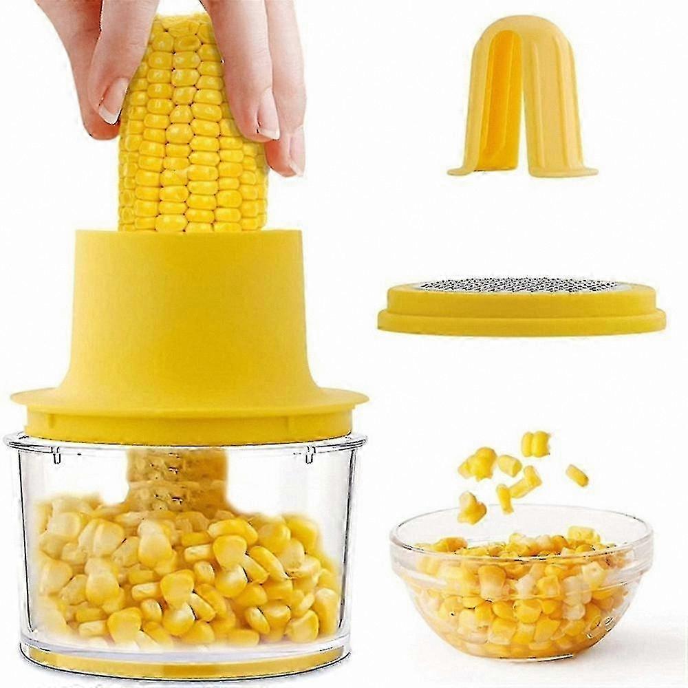 Kitchen Tool for Peeling Corn, Ginger, Garlic with Grinding Function Household Gadget