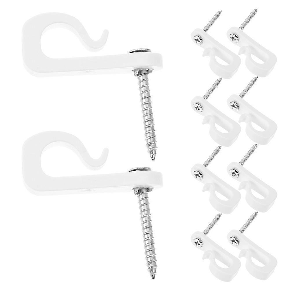 Light Hooks 10Pcs For Christmas Decorations Perfect For Homeowners Simple Design Versatile Use Plastic Material