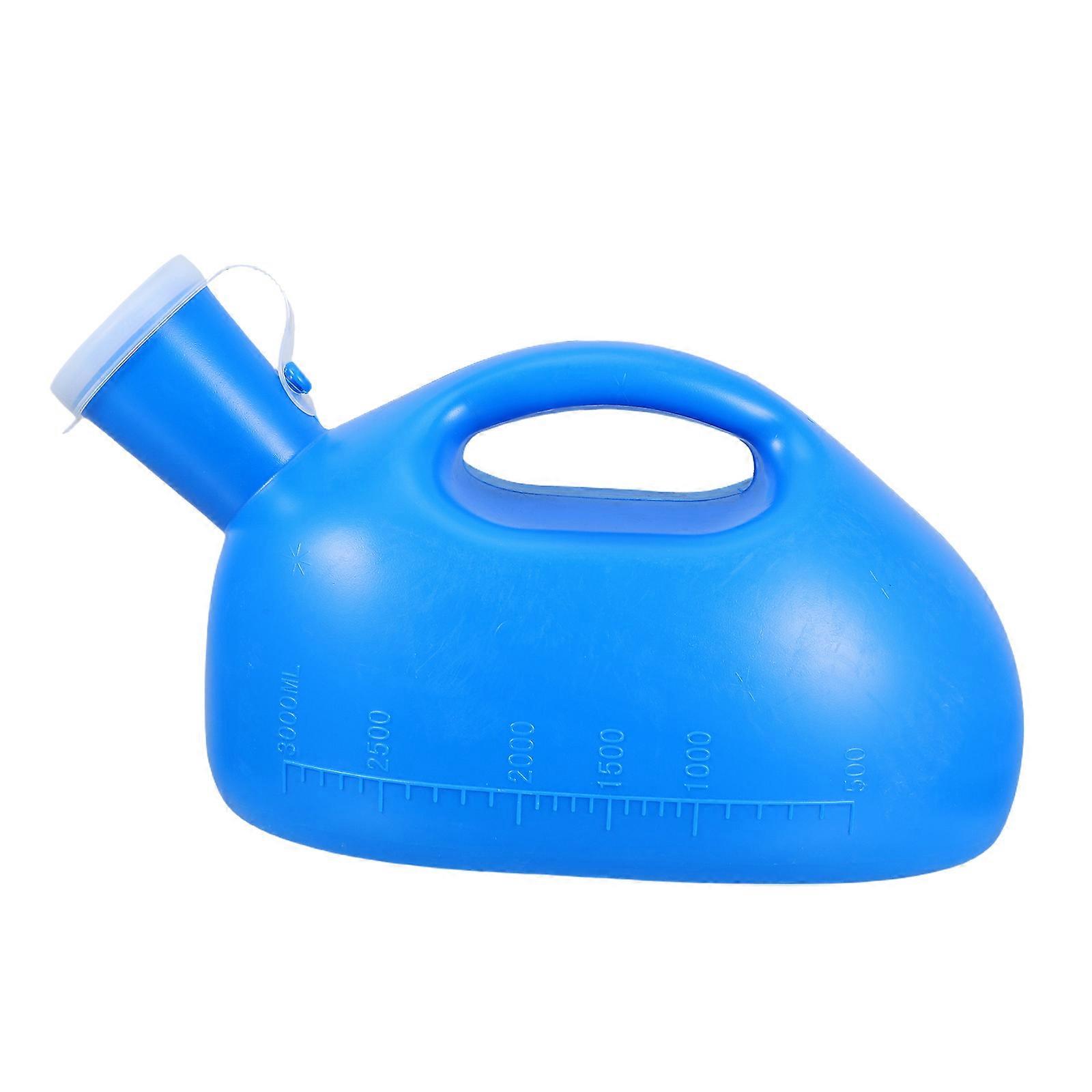 Portable Male Urinal Bottle for Nighttime Use with Spill-Proof Lid 3000ml