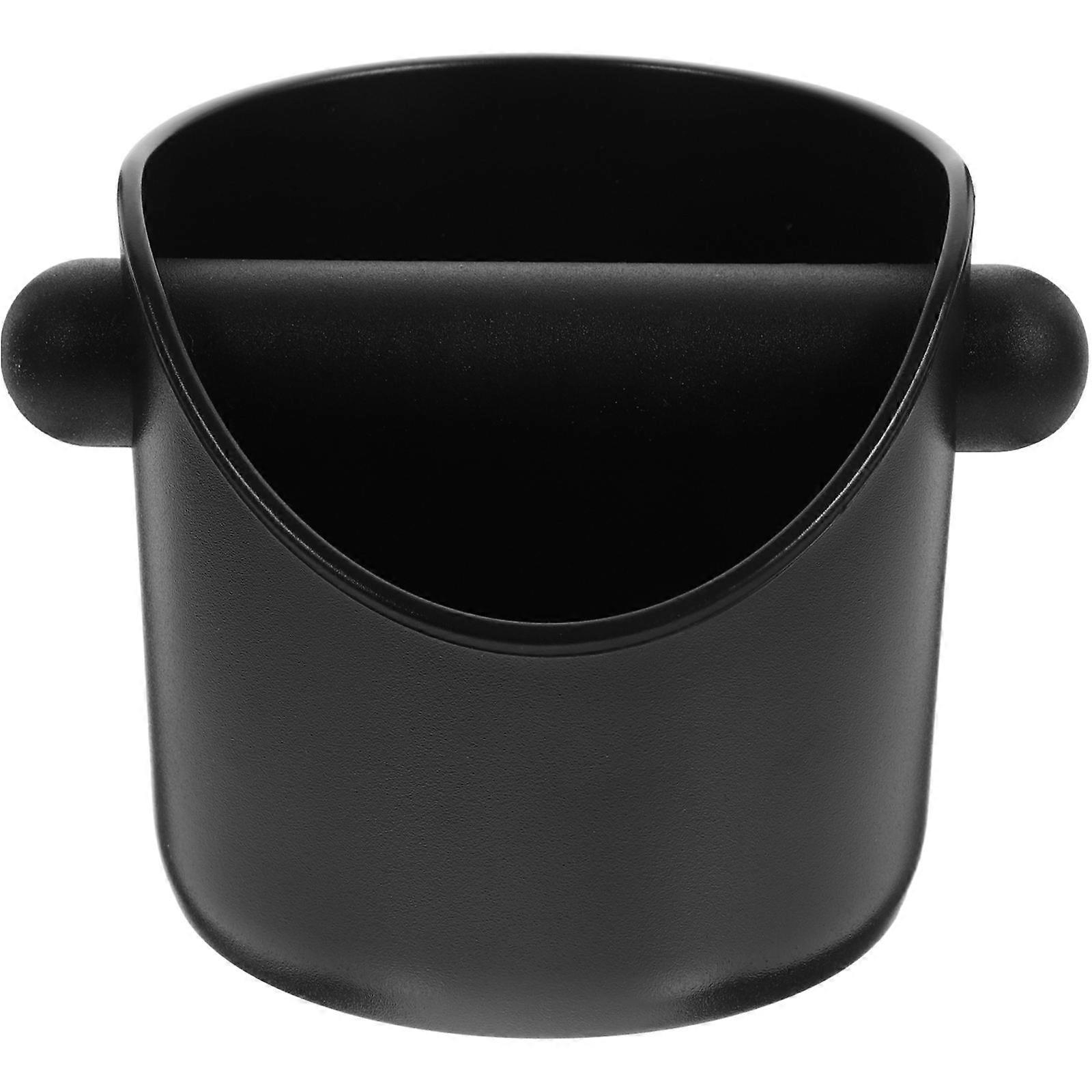 Espresso Grinds Waste Container with Anti-slip Bottom for Home Cafe Use Black ABS 5416373