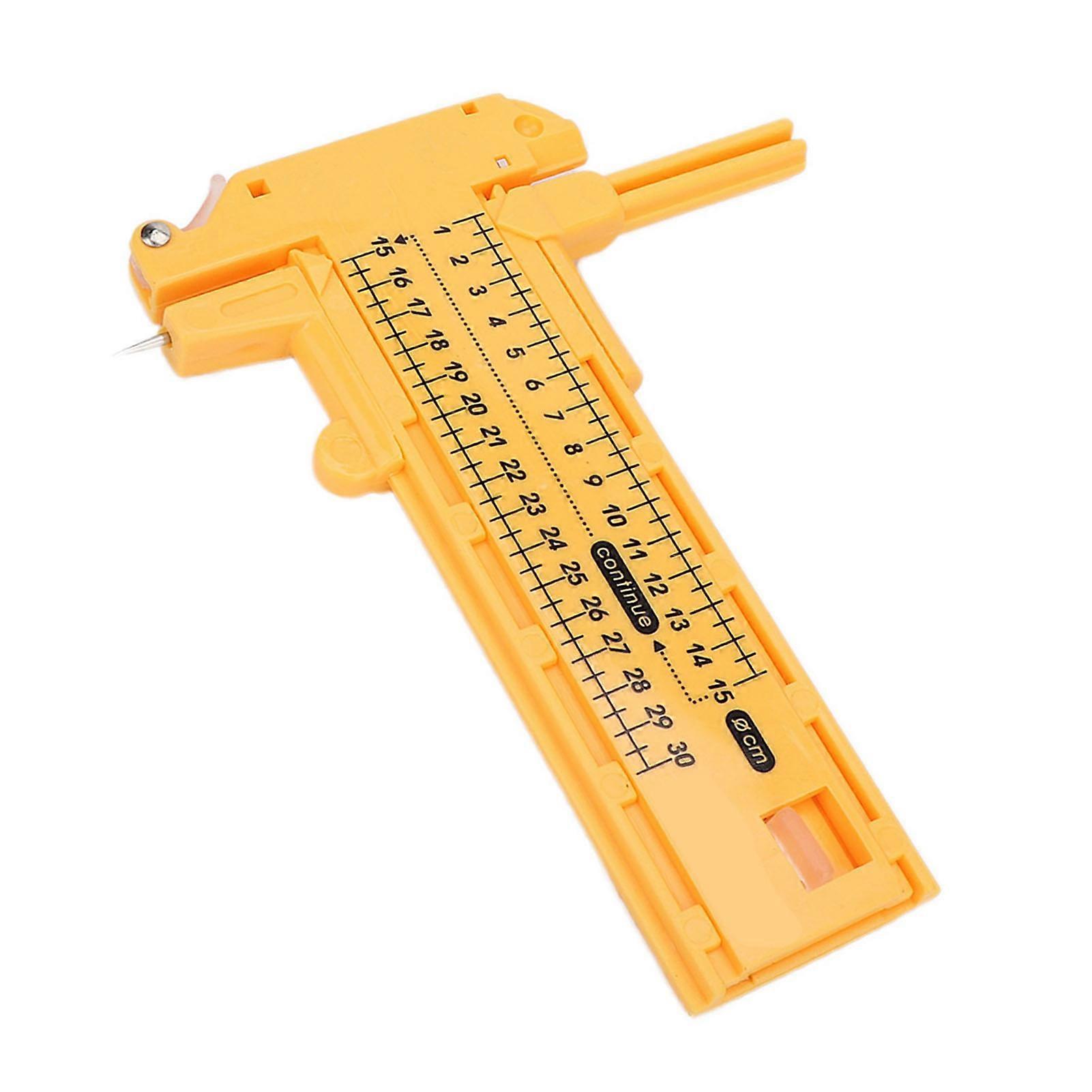 10-300mm Yellow PVC Plastic Adjustable Circle Cutter Model 508