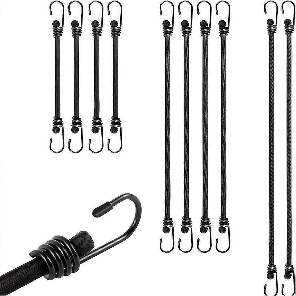 Generic bungee cords with hooks, durable, for outdoor use, elastic, 30100 cm, 10 pieces