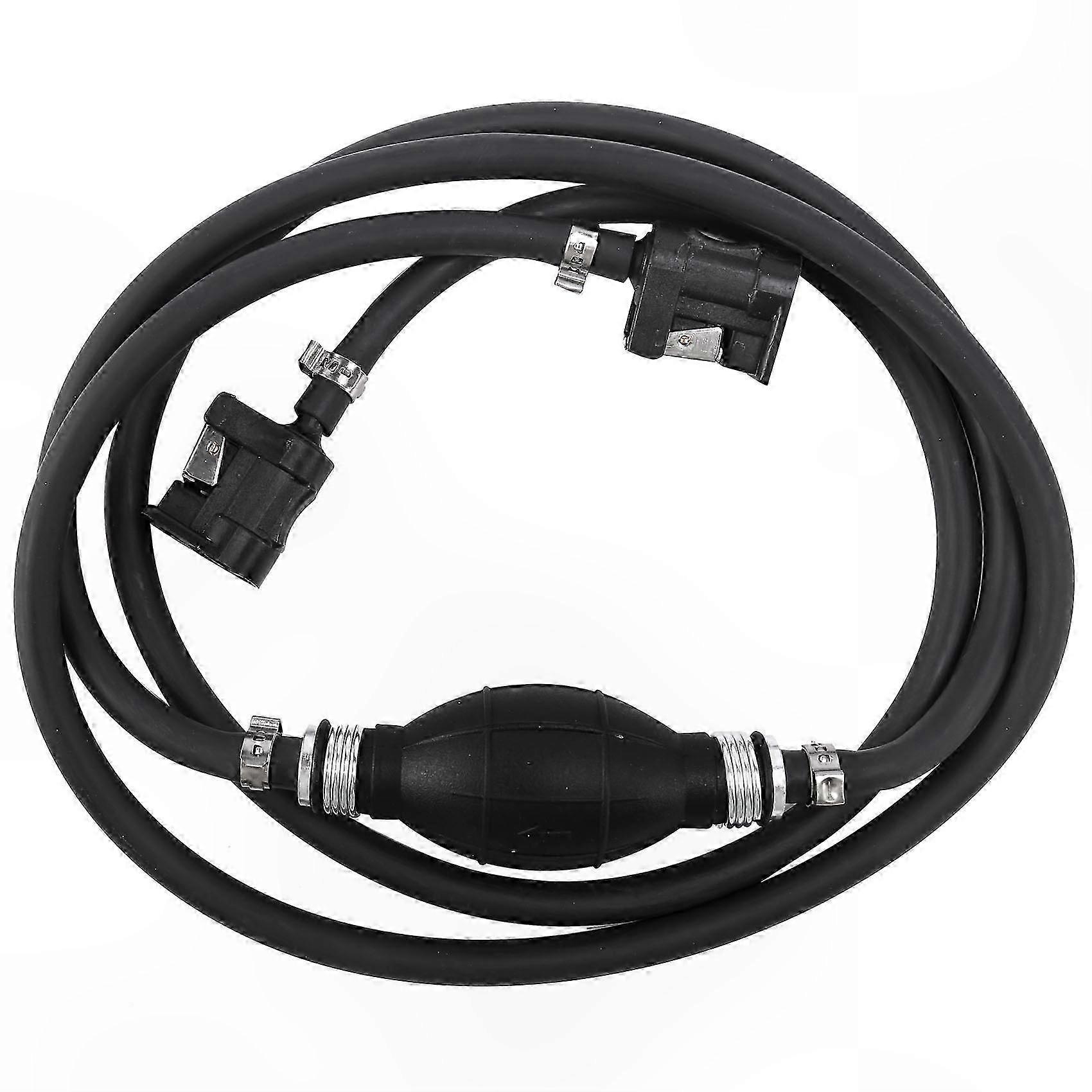 2M Fuel Line Hose Assembly with Primer Bulb Connector for Outboard Engines