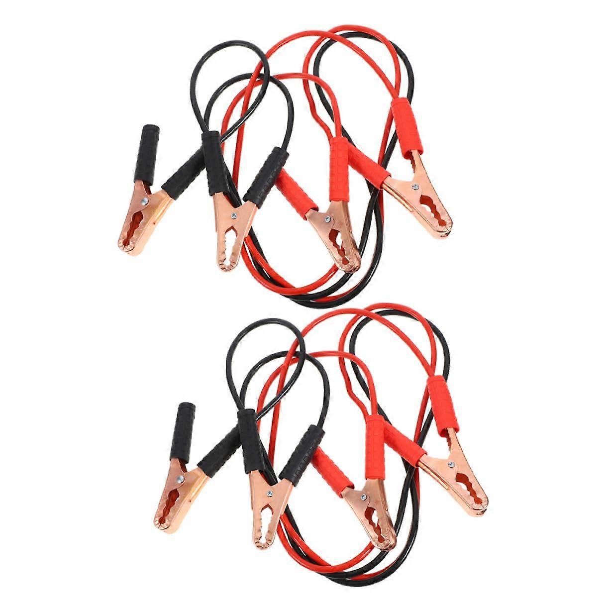2 Stück Autobatteriekabel 3 Meter Booster Kabel für Notfälle, Schwerlast Überbrückungskabel für Autos, Kunststoffleitungen